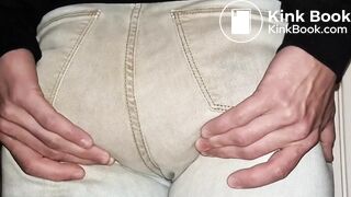 Magenta Double Jeans Poop