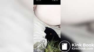 Defecate outside in the dark..