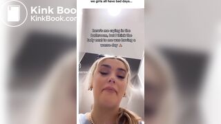 Girl has insane diarrhea in the toilet