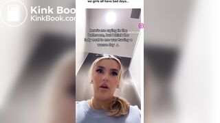 Girl has insane diarrhea in the toilet