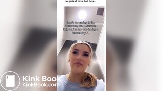 Girl has insane diarrhea in the toilet