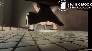 アニメの女の子うんこ