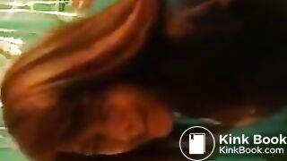 Sexy girl forcing constipation