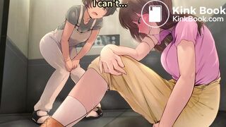 japanese anime girl elevator diarrhea