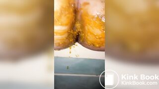 Girl diarrhea on her boyfriend hand