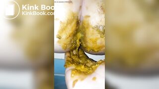 Girl diarrhea on her boyfriend hand