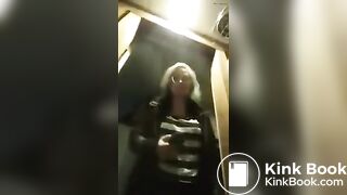 Poo in the toilet..