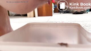 Couldn’t hold it, had to poop in the shed.