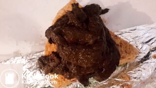 Russian blonde baking a shit cake