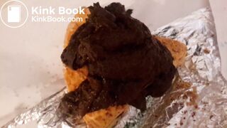 Russian blonde baking a shit cake