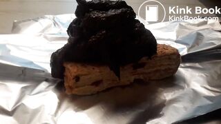 Russian blonde baking a shit cake