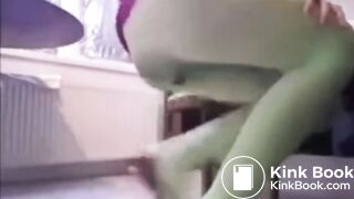 Huge Poop in Pantyhose