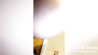 sexy white girl pooping on toilet