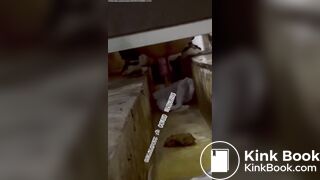 Chinese Trench Toilet Shitting