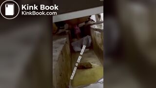 Chinese Trench Toilet Shitting