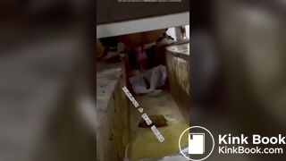 Chinese Trench Toilet Shitting