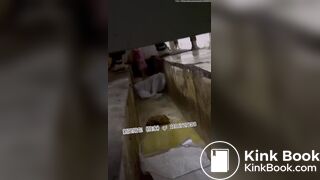 Chinese Trench Toilet Shitting