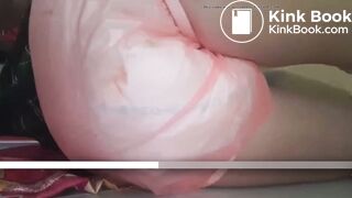 Diaper girl big mess and fart