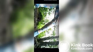 Pawg outdoor panty poop