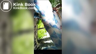 Pawg outdoor panty poop