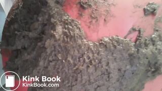 Huge pantypoop on gymnastics ball