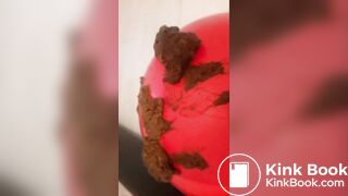 Huge pantypoop on gymnastics ball