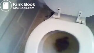 Ebony toilet poop pt 2