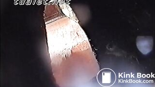 girls pee and shit in the street toilet