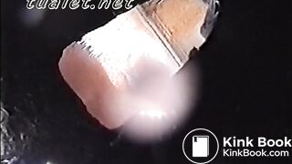 girls pee and shit in the street toilet