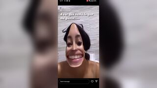 Instagram model shitting