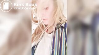 Blonde bathtub laxative