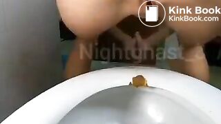 diarrhea directly into toliet