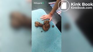 Massive load from curvy girl