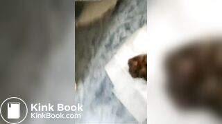 Big pile girl shit on the tissue