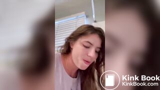 Girl pooping on toilet - video 46