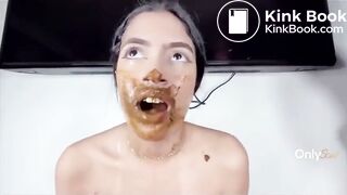 Scat lesbians eat shit