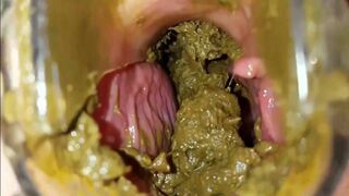 Pussy full of shit and open dirty ass.