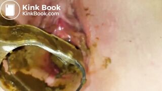 Pussy full of shit and open dirty ass.