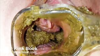 Pussy full of shit and open dirty ass.
