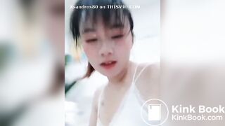 Cute young chinese femdom shit in slave mouth