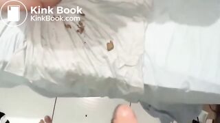 Horny wife sucks own shit of dick after dirty anal