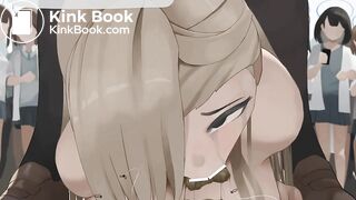 girl used to clean and consume gases