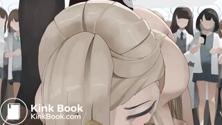 girl used to clean and consume gases