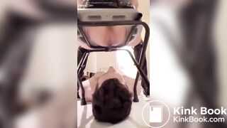 Chinese mistress shit on slave