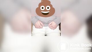 Front Facing Pants Poop Duo