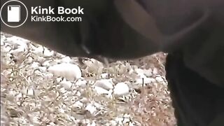 2 German ladies outdoor poo..