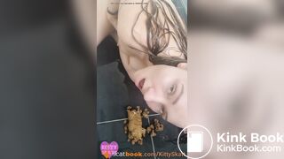 Close up shower poop