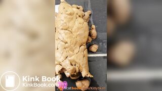 Close up shower poop