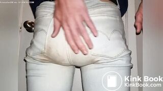 Orange Double Jeans Poop