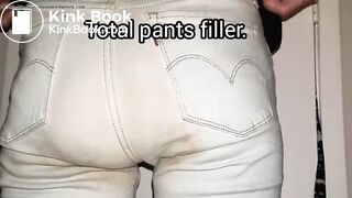 Orange Double Jeans Poop